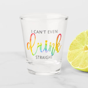 LGBT Ik kan niet eens recht drinken Shot Glas