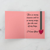 LGBT ILY FEESTDAGEN KAART (Binnen)