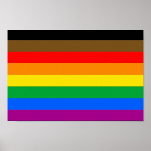 LGBT INCLUSIEVE PRIDE (Pride van Kleurrijke Mensen Poster (Voorkant)