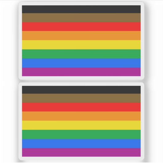 LGBT INCLUSIEVE PRIDE (Pride van Kleurrijke Mensen Sticker (Voorkant)