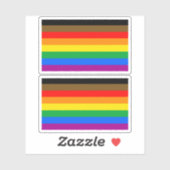 LGBT INCLUSIEVE PRIDE (Pride van Kleurrijke Mensen Sticker (Vel)