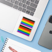 LGBT INCLUSIEVE PRIDE (Pride van Kleurrijke Mensen Sticker (Laptop met iPhone)