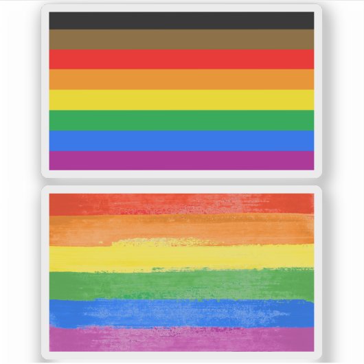 LGBT INCLUSIEVE PRIDE (Pride van Kleurrijke Mensen Sticker (Voorkant)
