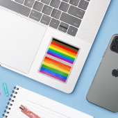 LGBT INCLUSIEVE PRIDE (Pride van Kleurrijke Mensen Sticker (Laptop met iPhone)
