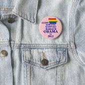 LGBT Iowans voor Obama 2012 Ronde Button 5,7 Cm (In situ)