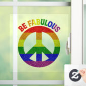 LGBT is geweldig Raamsticker (Huis)