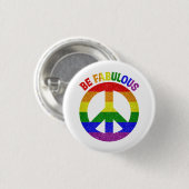LGBT is geweldig Ronde Button 3,2 Cm (Voorkant /achterkant)