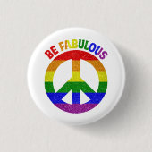 LGBT is geweldig Ronde Button 3,2 Cm (Voorkant)
