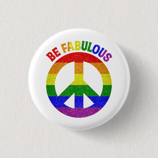 LGBT is geweldig Ronde Button 3,2 Cm (Voorkant)