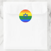LGBT Israel Ronde Sticker (Tas)