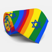 LGBT Israel Stropdas (Opgerold)