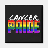 LGBT-kankergezel Pride vlag — Zodiabel-teken Magneet (Voorkant)