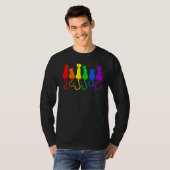 LGBT Katten Gay Pride Purride Cat Funy LGBT Pride T-shirt (Voorkant volledig)