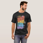 LGBT-katten steunen Pride T-shirt (Voorkant volledig)