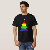 LGBT-kerstboom Gay Pride T-shirt (Voorkant volledig)