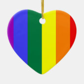 LGBT-kleuren Keramisch Ornament (Voorkant)
