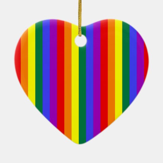 LGBT-kleuren Keramisch Ornament (Achterkant)