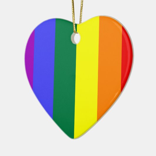 LGBT-kleuren Keramisch Ornament (Links)