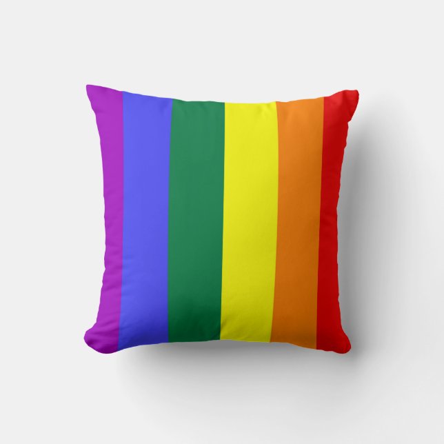 LGBT-kleuren Kussen (Voorkant)
