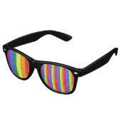 LGBT-kleuren Retro Zonnebril (Gekanteld)