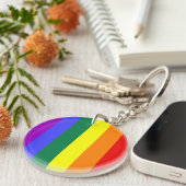 LGBT-kleuren Sleutelhanger (Voorkant Rechts)