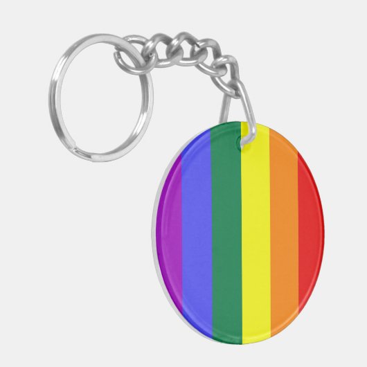 LGBT-kleuren Sleutelhanger (Voorkant Links)