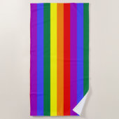 LGBT-kleuren Strandlaken (Voorkant)