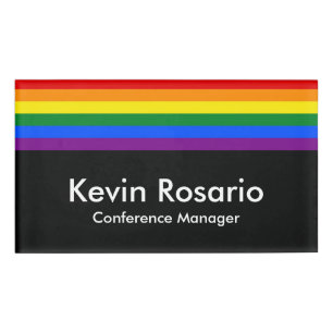 LGBT-KLEUREN VOOR RAINBOW EN STARS + uw ideeën Naambadge
