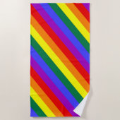 LGBT-kleurendruk Strandlaken (Voorkant)