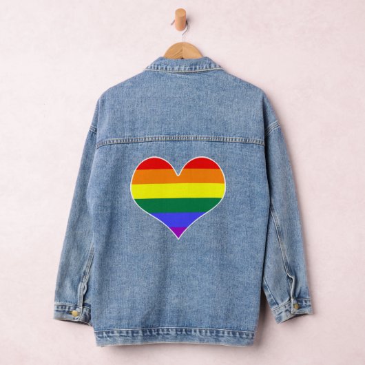 LGBT-kleurenharten Denim Jacket (Hangar)