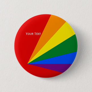 LGBT-kleurenregenboogvlag Ronde Button 5,7 Cm