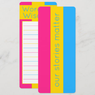 LGBT Kleurrijke Pansexual Flag Bladwijzer