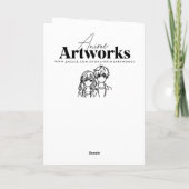 LGBT Koppel Anime Gepersonaliseerde Valentijnsdag Kaart (Achterkant)