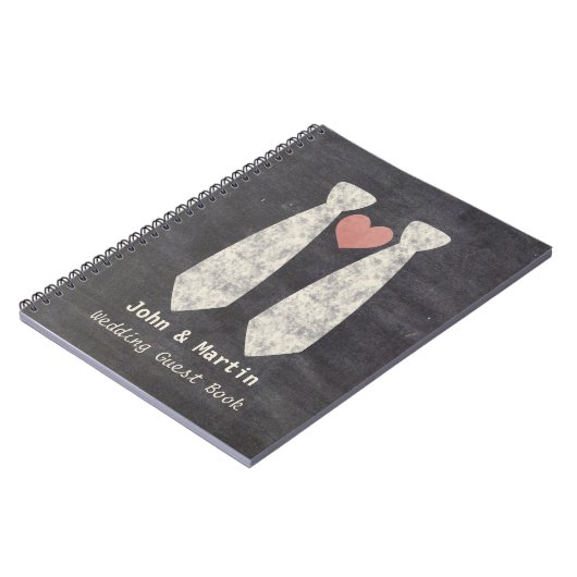 LGBT-koppeling van de Knot Faux Chalkboard weddens Notitieboek (Linkerzijde)