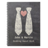 LGBT-koppeling van de Knot Faux Chalkboard weddens Notitieboek (Voorkant)