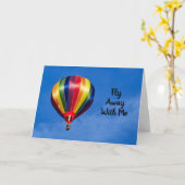 LGBT Laten we weg vliegen Kaart (Gele Bloem)