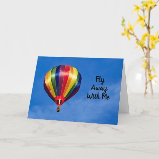 LGBT Laten we weg vliegen Kaart (Gele Bloem)