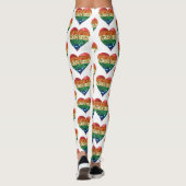 lgbt leggings van het regenbooghart (Achterkant)