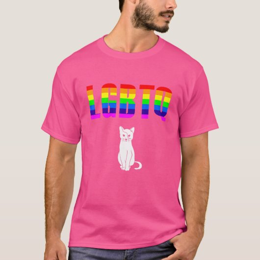 LGBT Lesbian Gay Bisexual Transgender Pride Queer T-shirt (Voorkant)