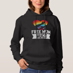 LGBT Lesbian Gay Pride Month Free Mam Hugs Heart Hoodie