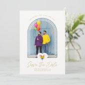 LGBT Lesbian Gay Wedding Arch Effect Pride Heart (Staand voorkant)