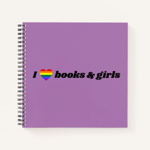 LGBT Lesbian I Love Books and Girls Notitieboek