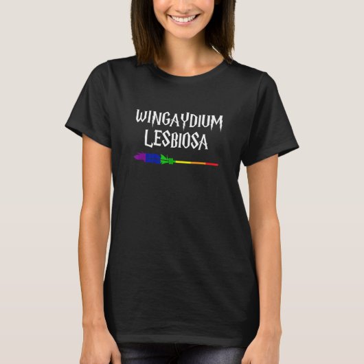Lgbt Lesbian Love Wingaydium Lesbiosa Pride T-shirt (Voorkant)