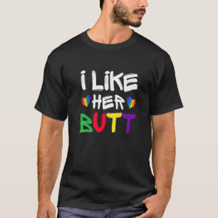 LGBT Lesbian Matching Couples Compliment Ik vind h T-shirt
