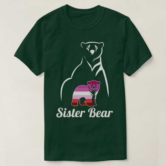 LGBT Lesbian Sister Beer Lesbian Pride Flag T-shirt (Design voorkant)