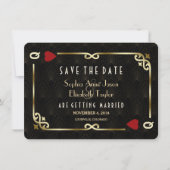 LGBT Lesbisch Casino Las Vegas Poker Huwelijk Save The Date (Voorkant)