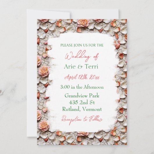 LGBT Lesbische bruiloft Mozaïek Tegel Bloemen Kaart (Voorkant)