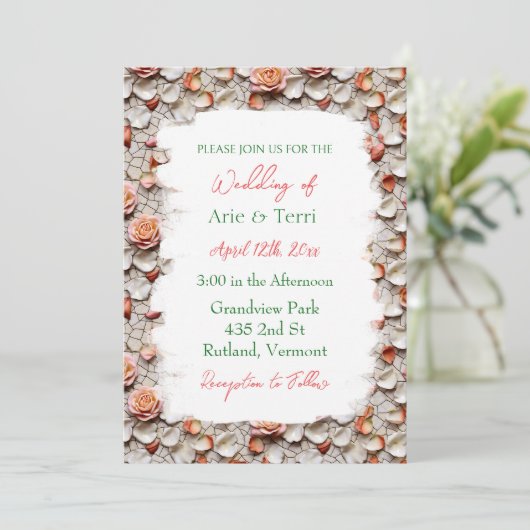 LGBT Lesbische bruiloft Mozaïek Tegel Bloemen Kaart (Staand voorkant)