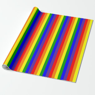 LGBT Lesbische HBT Regenboog Pride Verticaal Cadeaupapier