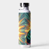 LGBT Lesbische Mohawk Uppercut Pop Art Waterfles (Rechts)